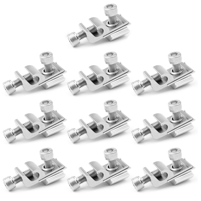 Set 10 Kẹp Tấm Pin Năng Lượng Mặt Trời Cho Hệ Thống Gắn Đất