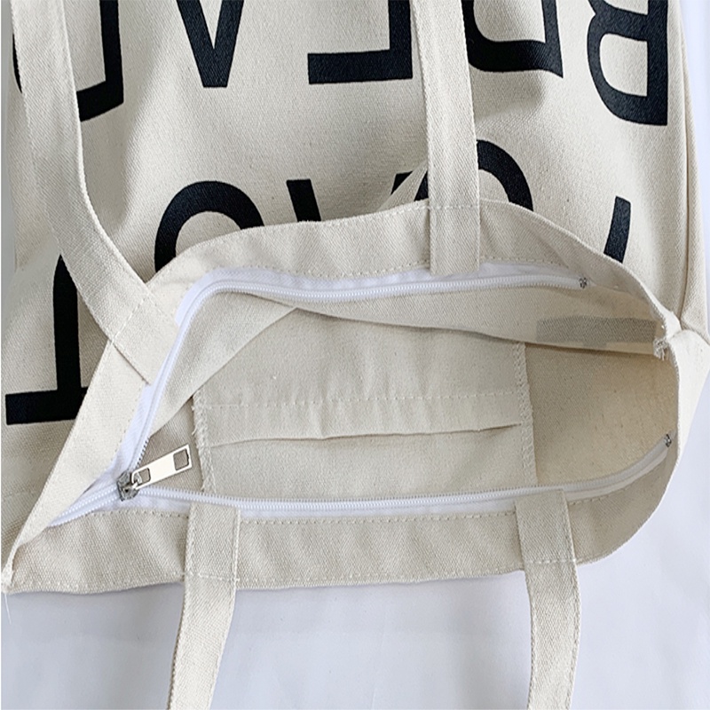 Túi vải bố canvas tote đựng đồ quần áo đeo vai thời trang nhỏ giá rẻ LOT STORE TX 779