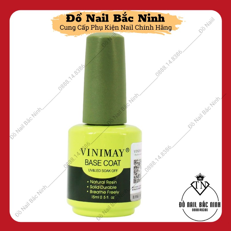 Bộ Sơn Gel Vinimay Chính Hãng Base Top Bóng Cứng Móng Top Lỳ Cường Lực Top Loang Kềm Dầu Phá Móng