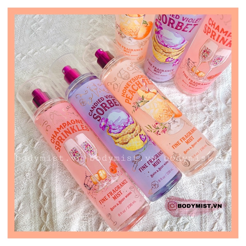 XỊT THƠM TOÀN THÂN BODYMIST BBW Perfectly Paired