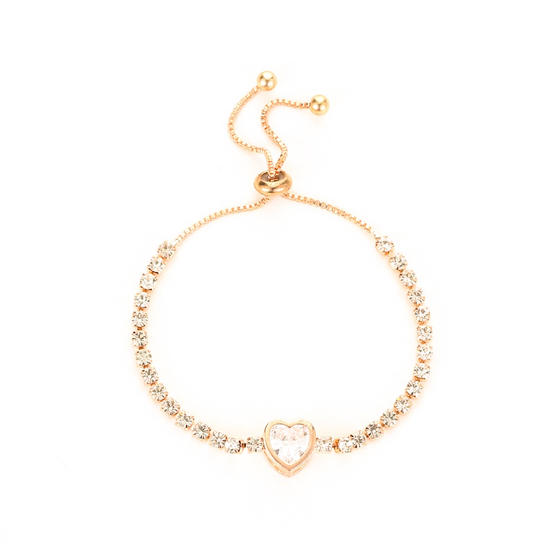 Vòng tay MANYUE thiết kế đơn giản đính đá zircon cỡ nhỏ thiết kế thời trang mới