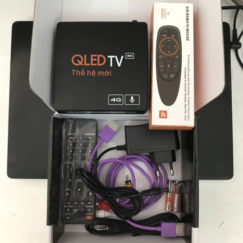 Tivi Box Điều khiển giọng nói QLed TV Ram 4g Bluetooth chính hãng bh lỗi đổi mới