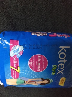 3 gói băng vệ sinh Kotex Style mới
