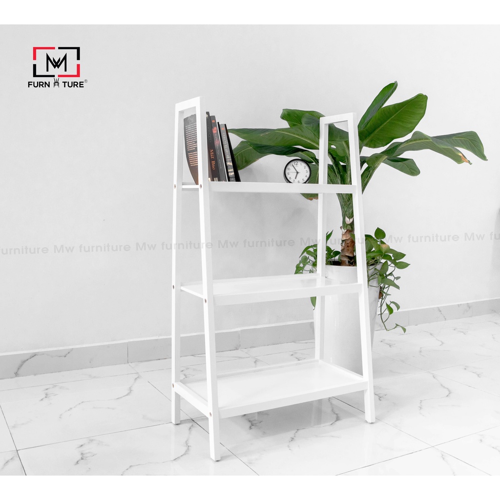 Kệ sách gỗ lắp ráp 3 tầng nhiều màu thương hiệu MW FURNITURE - Nội thất căn hộ