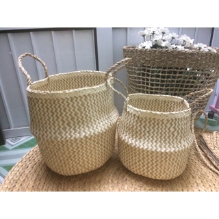 Giỏ cói đựng cây