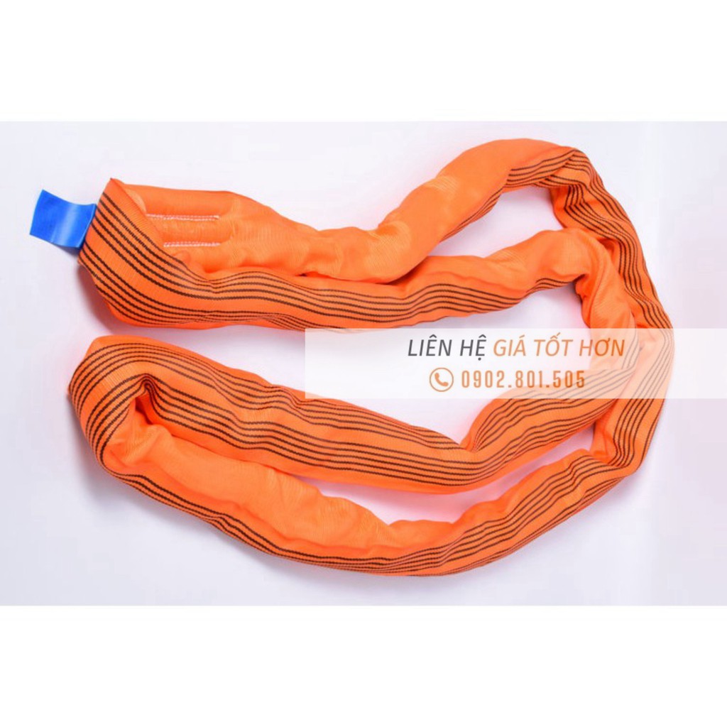 Dây cáp vải cẩu hàng 10 tấn, hệ số an toàn 7:1 Endless, dạng vòng tròn Kho Sài Gòn