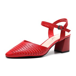 Sandal Cao Gót Nữ Cao 6cm Da Cao Cấp