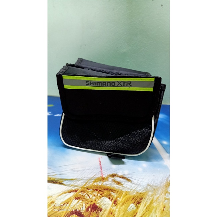 Túi treo xe đạp SHIMANO, túi đựng đồ đeo sườn xe đạp thể thao 2 ngăn, nhỏ gọn-GIANG SƠN BIKE