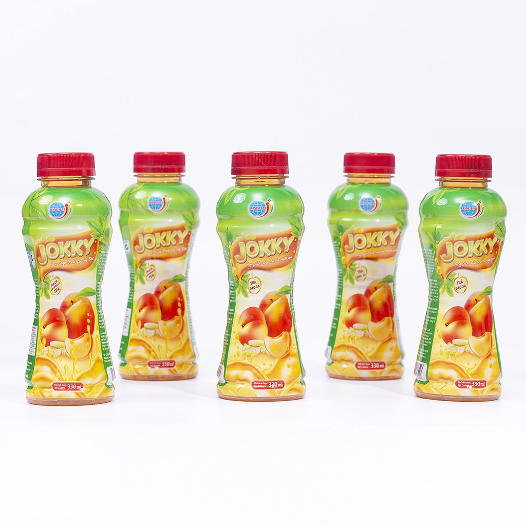 Trà Jokky đào sả Long Hải dung tích 330 ml