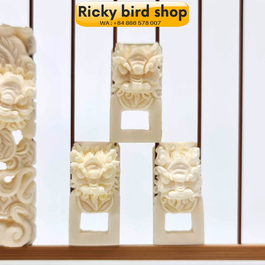 Bộ phụ kiện xương động lồng khuyên tích Lân 3D cực đẹp