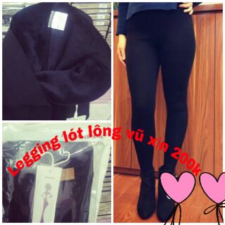 Sẵn  xả kho Quần legging nữ lót lông vũ hịn Quần tregging lót lông nhung nữ ( ảnh thật)