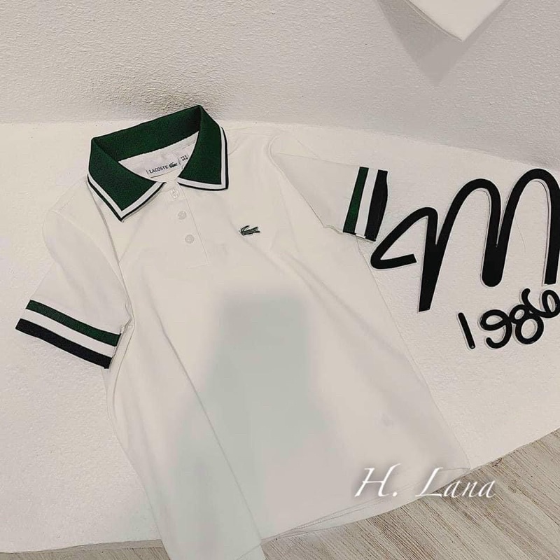 ÁO POLO CÁ SẤU NỮ CỔ XANH