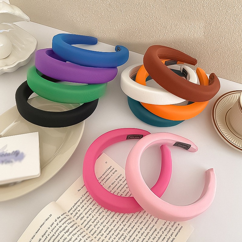 Cài tóc xốp màu sắc đơn giản phong cách Hàn Quốc thời trang cho nữ