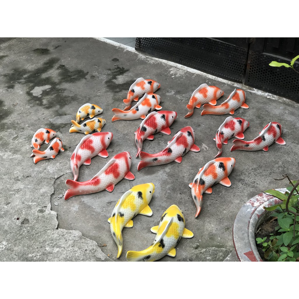 Cá koi nhật gốm sứ trang trí decor
