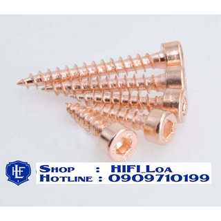 Vít đầu lục giác 4x15mm màu vàng đồng hàng đẹp