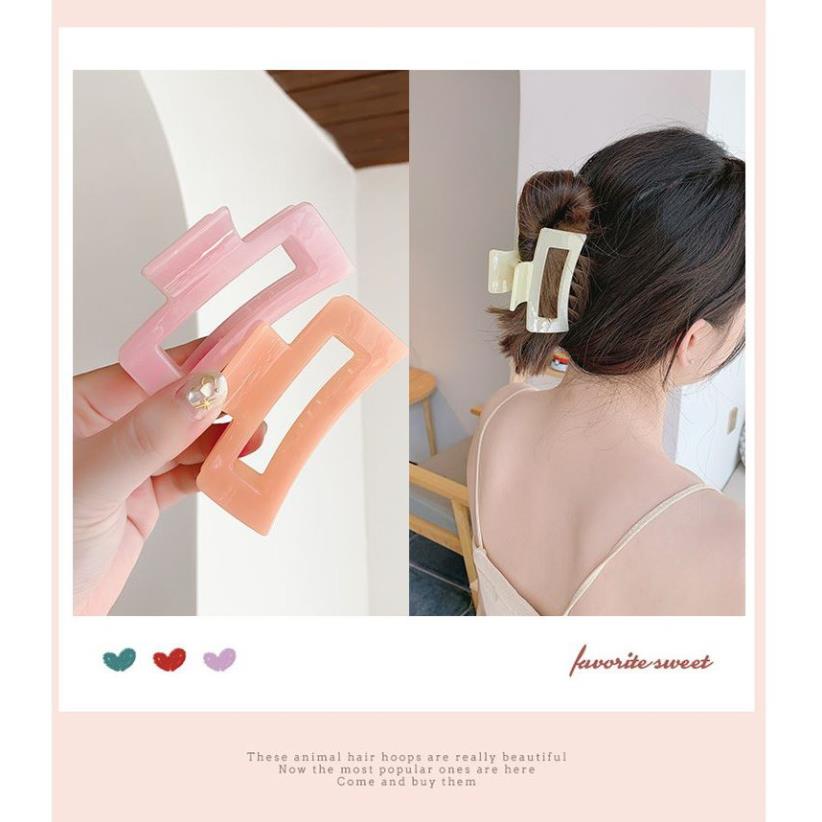 Kẹp Tóc Càng Cua Màu Trơn Thanh Lịch Cho Nữ C55