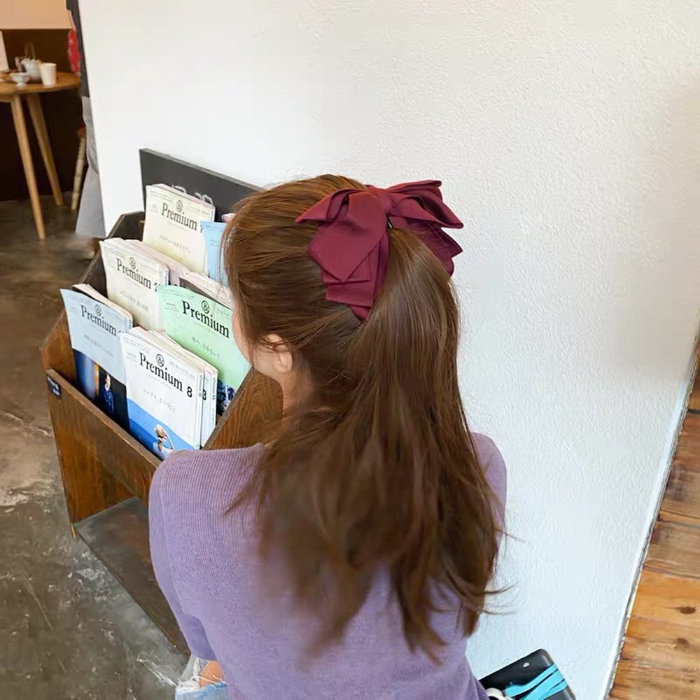 Kẹp Tóc Hình Nơ Phong Cách Hàn Quốc Cho Nữ