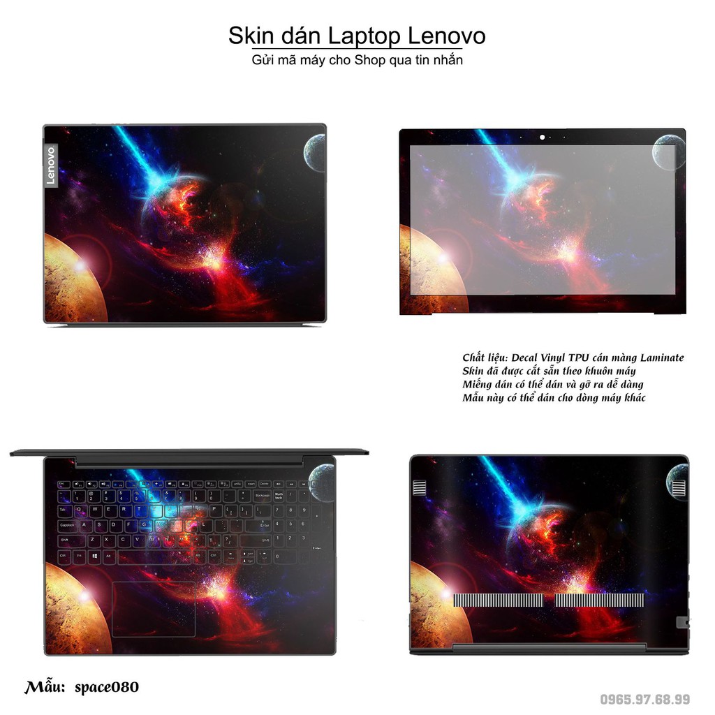 Skin dán Laptop Lenovo in hình không gian _nhiều mẫu 14 (inbox mã máy cho Shop)