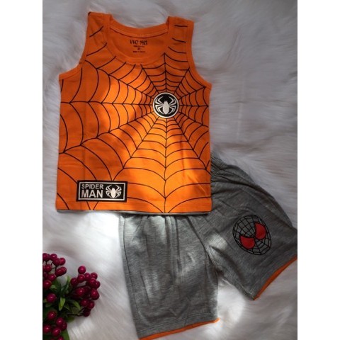 Combo 4 bộ bé trai thun cotton 4c