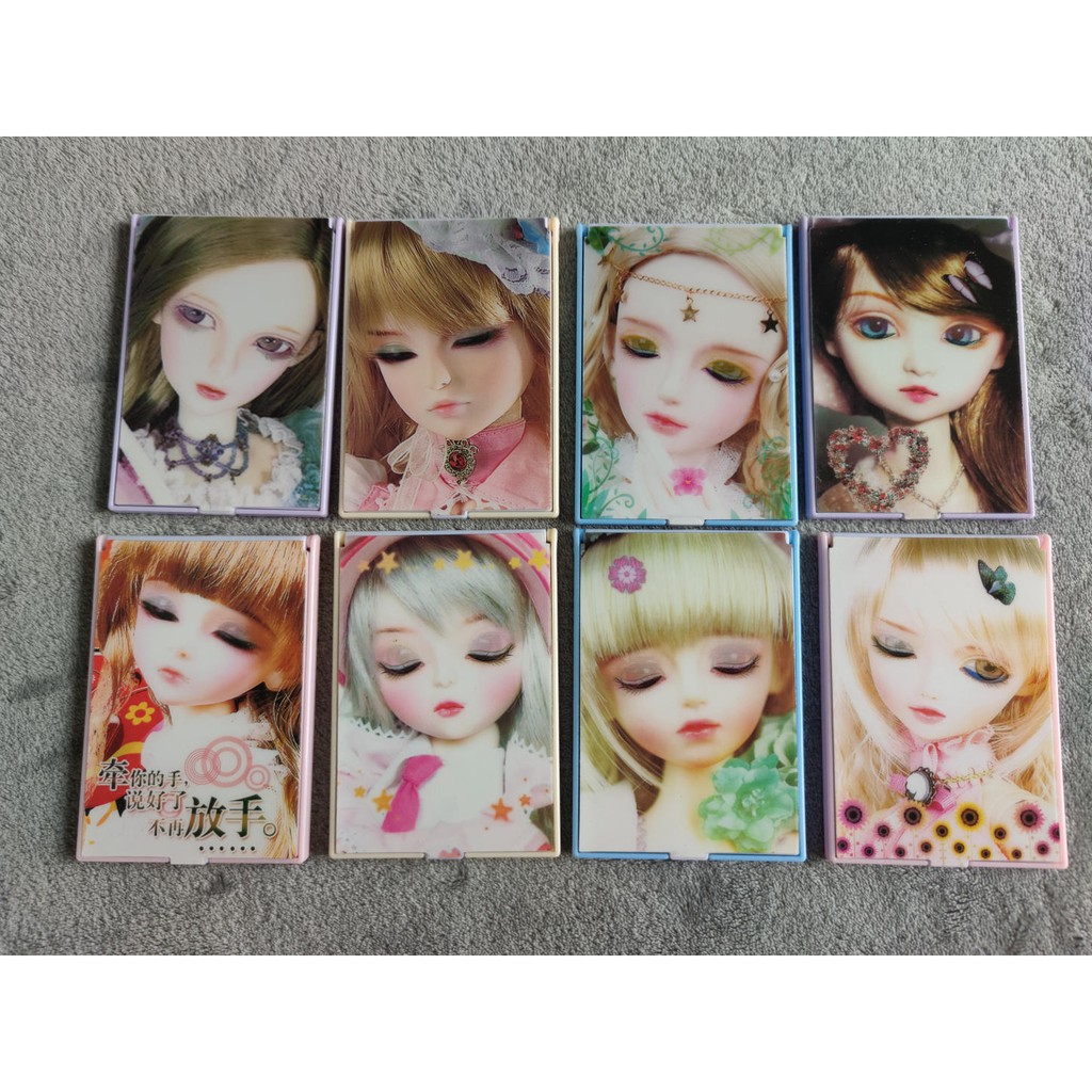 BỘ GƯƠNG KÈM LƯỢC 3D MINI SIÊU DỄ THƯƠNG