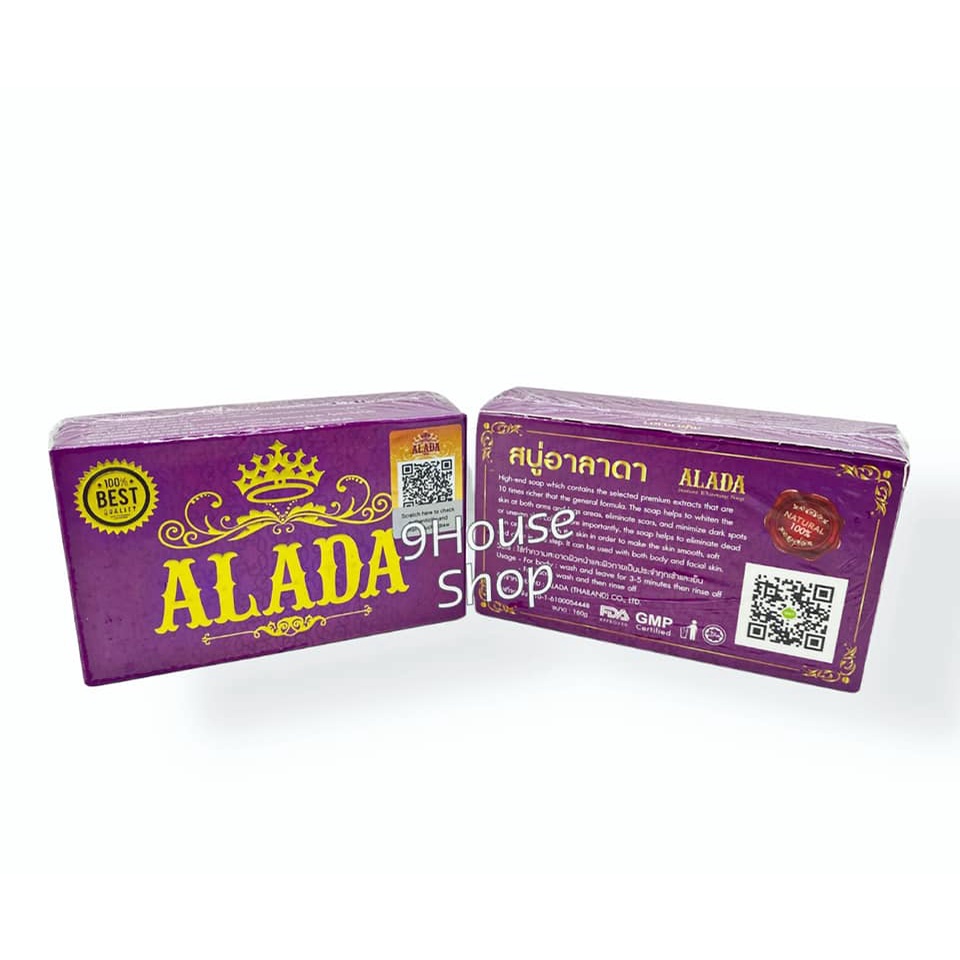 01 Xà Phòng Dưỡng Trắng Da Giảm Thâm/Nám ALADA Thái Lan 160gram