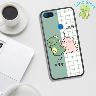 ỐP LƯNG XIAOMI MI 8 LITE ,  IN HÌNH KHỦNG LONG NGỘ NGHĨNH VÀ CUTE