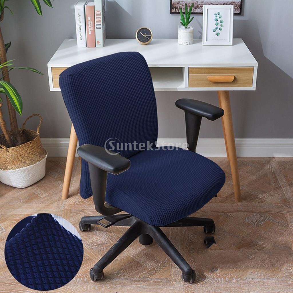 Chair seat cover modern and fashionable texture elastic office chair cover corn fleece 38-52cm chair seat cover suitable for office, dining room and bedroom