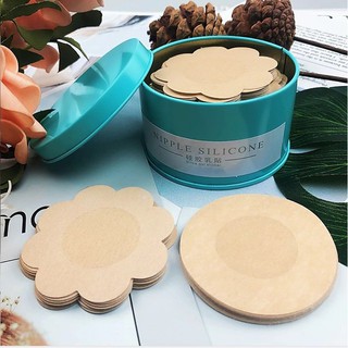 Miếng dán ngực có 3 loại vải không dệt và lụa ( 10 - 40 miếng) và silicon (2 miếng)