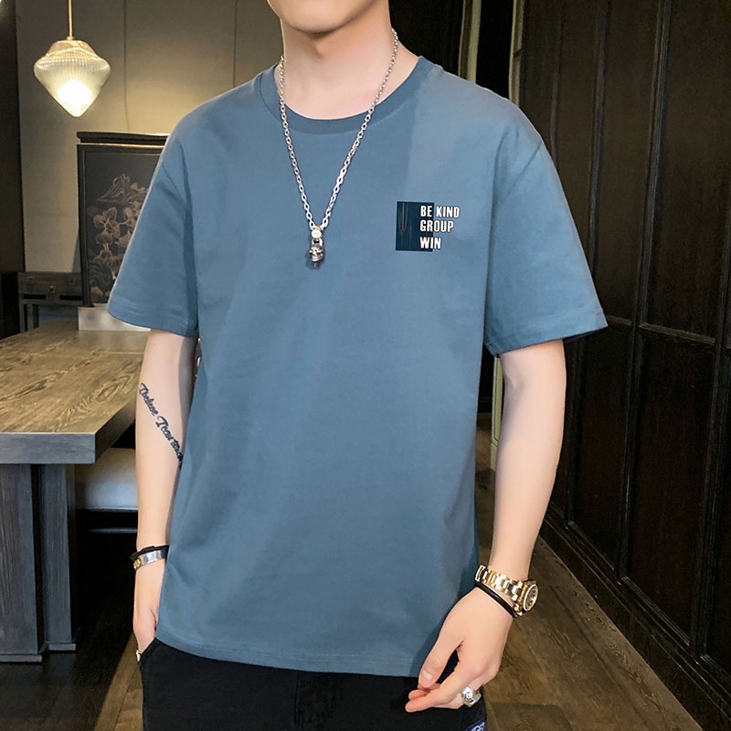 Áo thun tay ngắn chất liệu 100% cotton cao cấp thiết kế mới thời trang dành cho nam