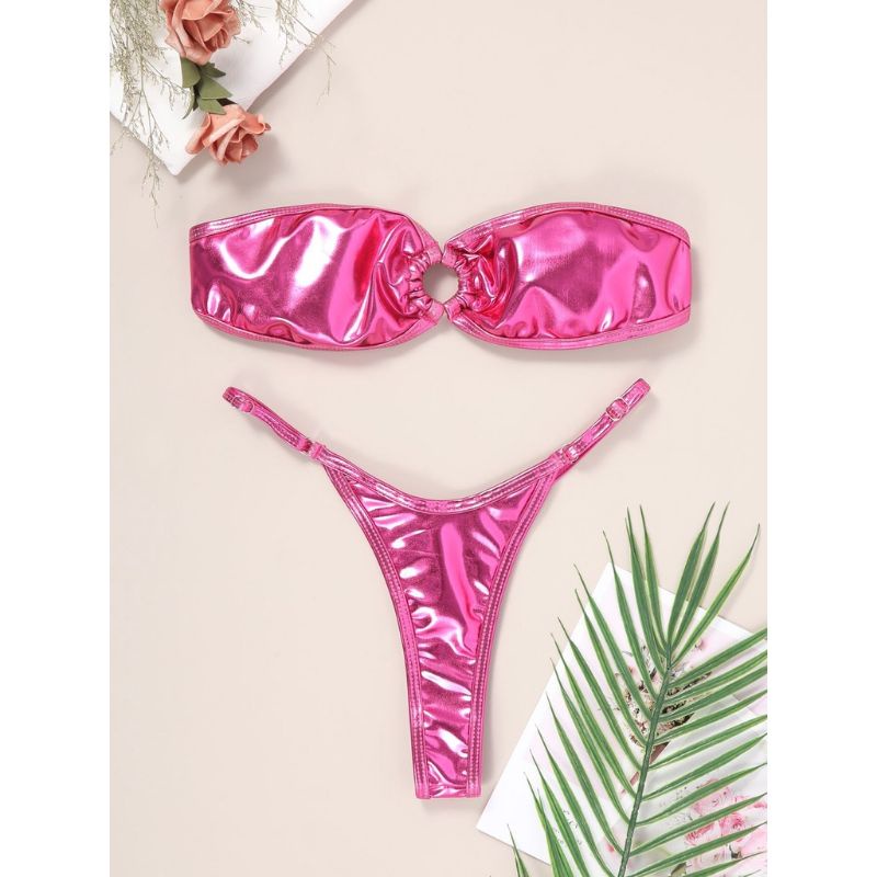 Bikini Quay Khoen Nhũ Bóng Metallic Swimwear | BigBuy360 - bigbuy360.vn