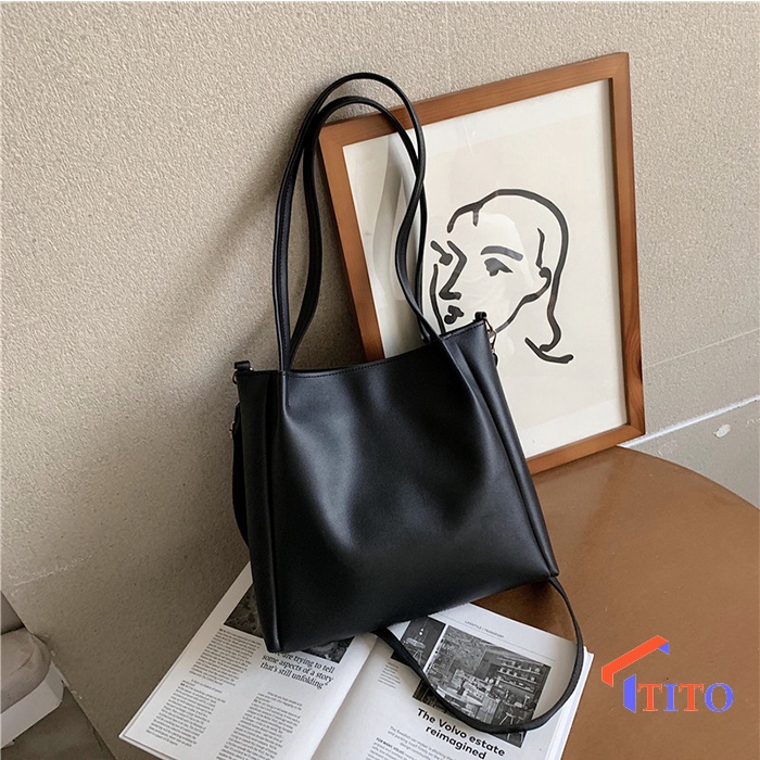Túi tote công sở kẹp nách đeo vai da thời trang cao cấp giá rẻ - TiTo Shop
