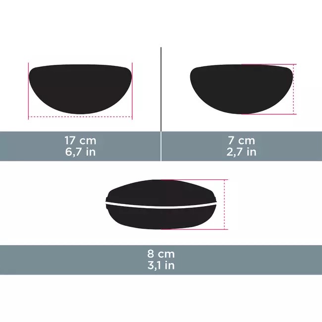 Hộp đựng kính cứng Case 560 - Đen MIRILIK DECA
