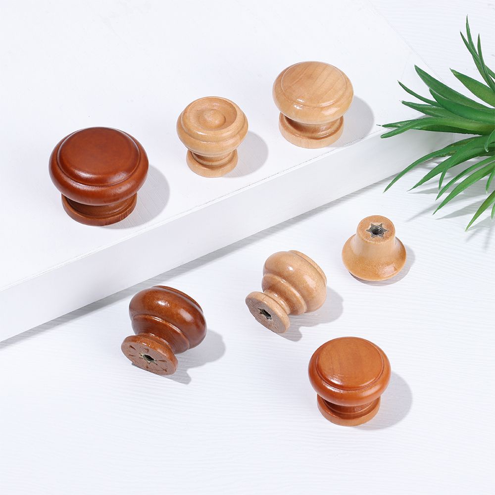 Tay nắm mở cửa tủ ngăn kéo bằng gỗ thật mới