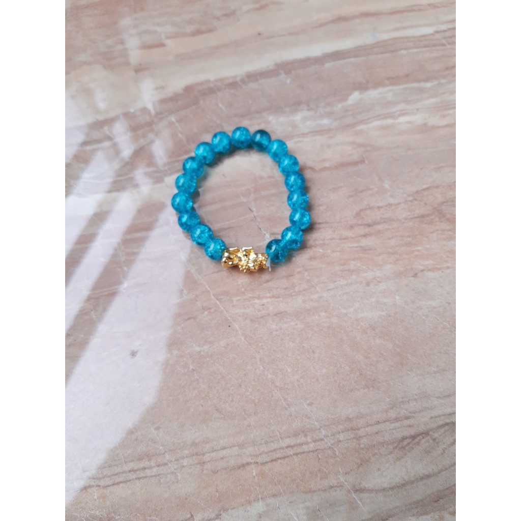 Vòng tay đá phong thủy các màu kết hợp mặt tỳ hưu