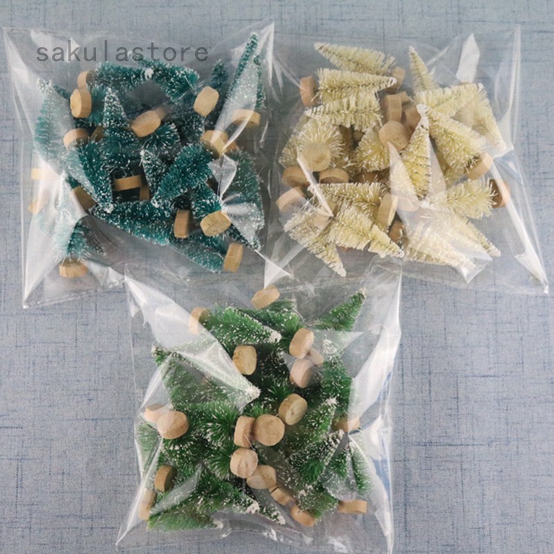 Set 12 Cây Thông Mini Trang Trí Giáng Sinh