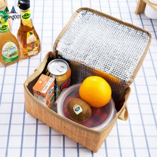 Túi đựng cơm giữ nhiệt dễ đang mang đi du lịch