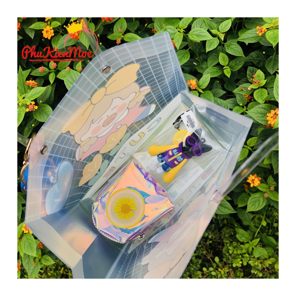 Túi plastic đã năng đựng đồ dùng, đồ trang điểm tiện lợi dễ thương nhiều màu