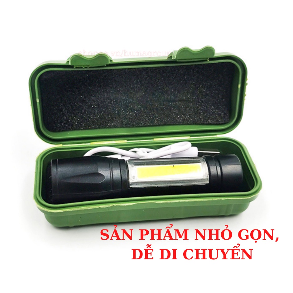 Đèn Pin Mini Siêu Sáng Có Sạc Lại Có Thể Zoom Được Giá Rẻ
