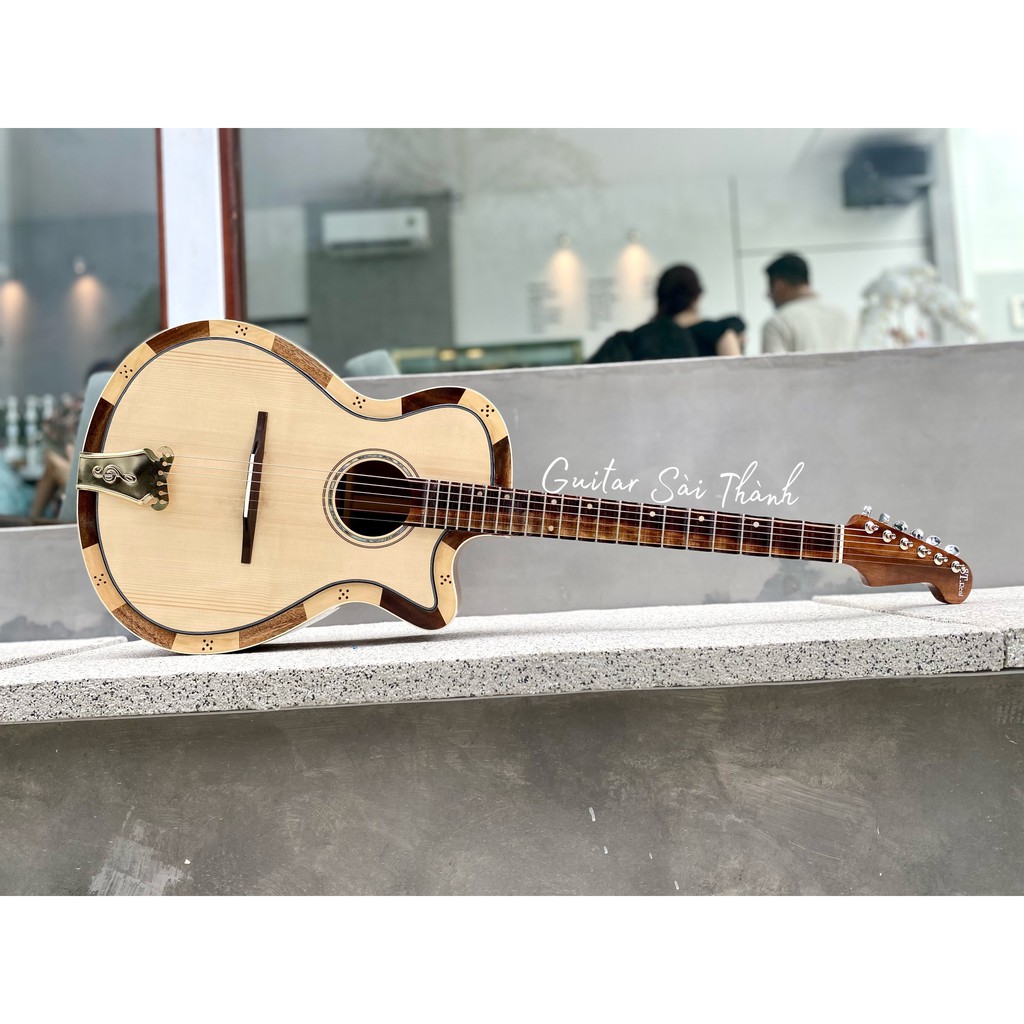 Đàn Guitar Vọng Cổ ST.Real Guitar Sài Thành Mã ST- VC3 Chất Gỗ Điệp Phím Lõm