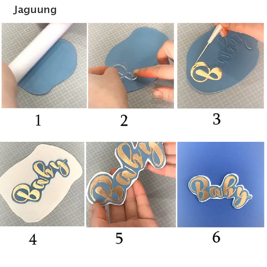 Khuôn cắt bánh quy bằng acrylic hình chữ cái DIY độc đáo