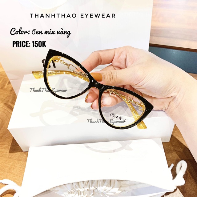 Kính Mắt Mèo Giả Cận + Hộp Đựng