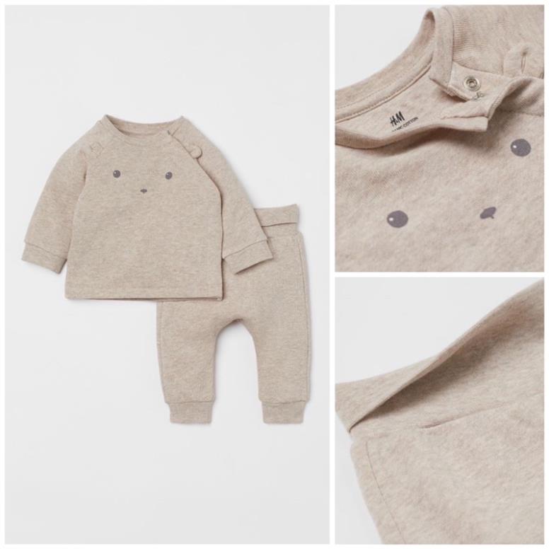 Set bộ cotton mềm newborn cho bé săn sale