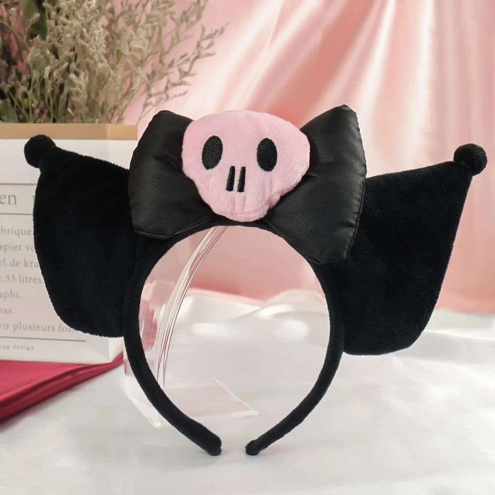 Băng Đô Cài Tóc Hóa Trang Halloween Bằng Vải Lông Mềm Nhiều Màu Dễ Thương