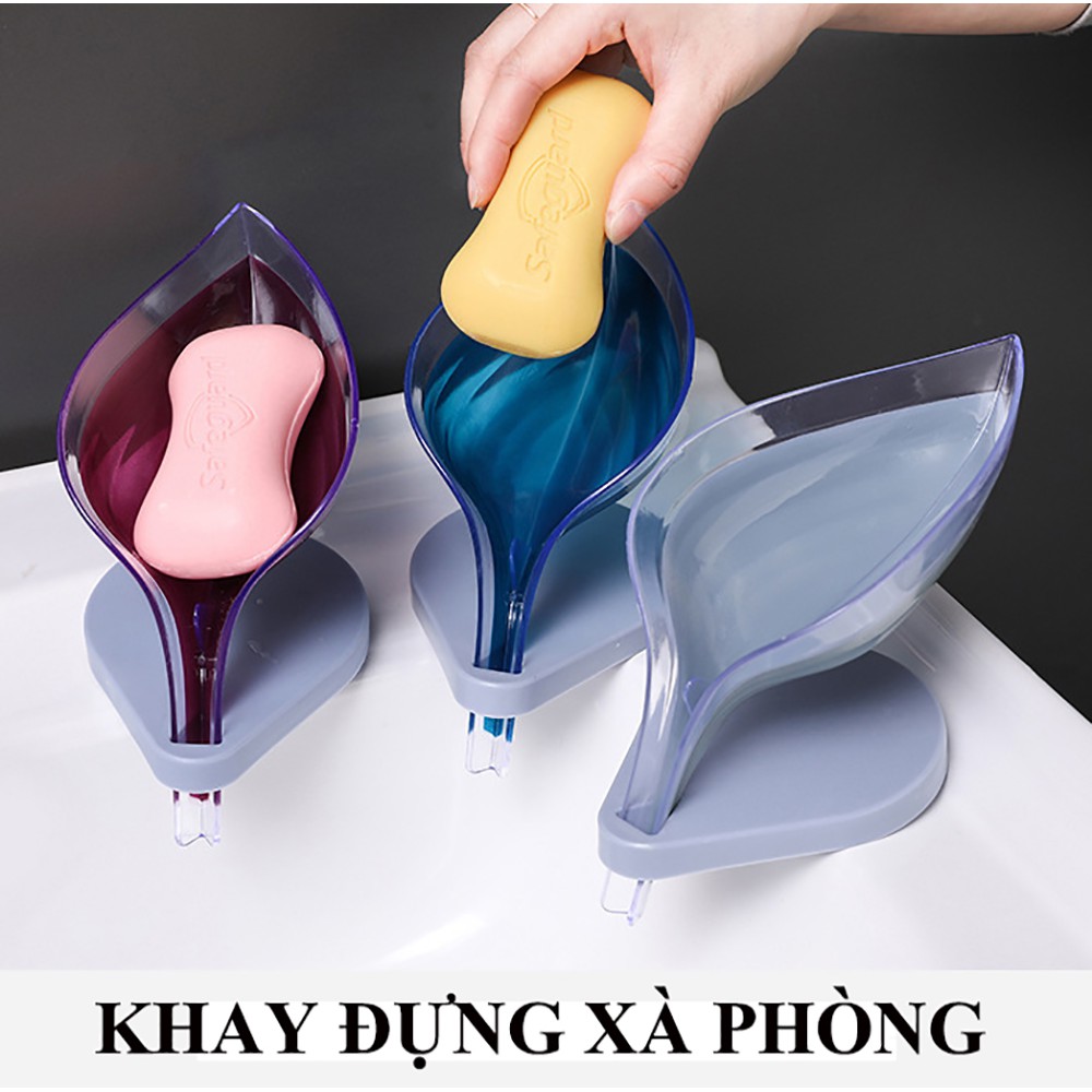 Khay Đựng Xà Phòng Schmidt, Khay Đựng Làm Bằng Nhựa ABS Cao Cấp, Khay Đựng Xà Bông Hình Lá-Hàng Chính Hãng