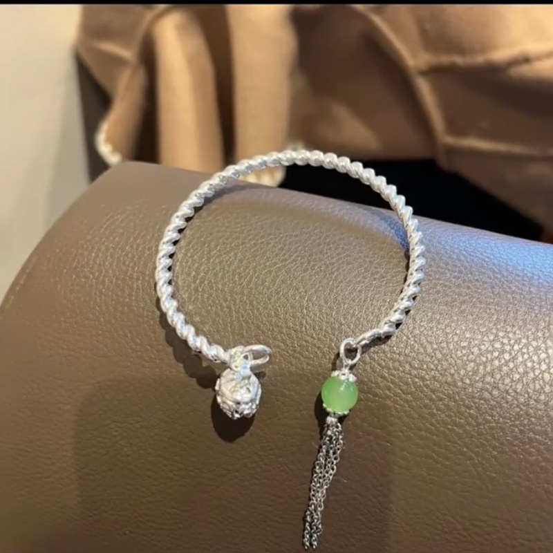 Vòng Tay Mạ Bạc Có Chuông Thời Trang Cho Nữ