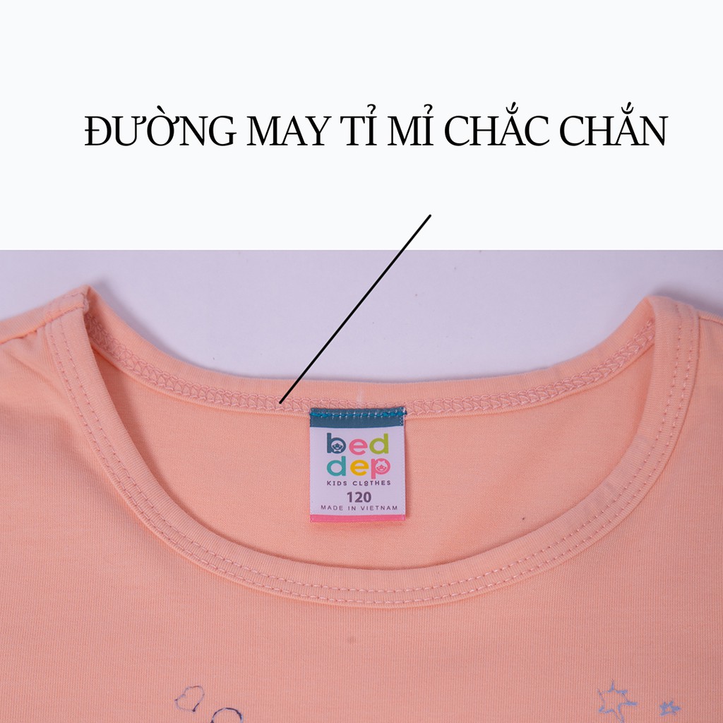 Váy bé gái dài tay chất thun cotton in hình mèo con dễ thương thời trang thiết kế cao cấp Beddep Kids Clothes GV34