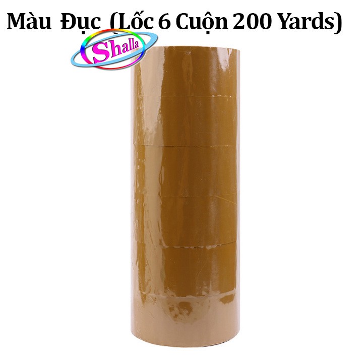 Lốc 6 Cuộn Băng Keo Đục - Trong (6 x 200 Yards) SD41 Shalla