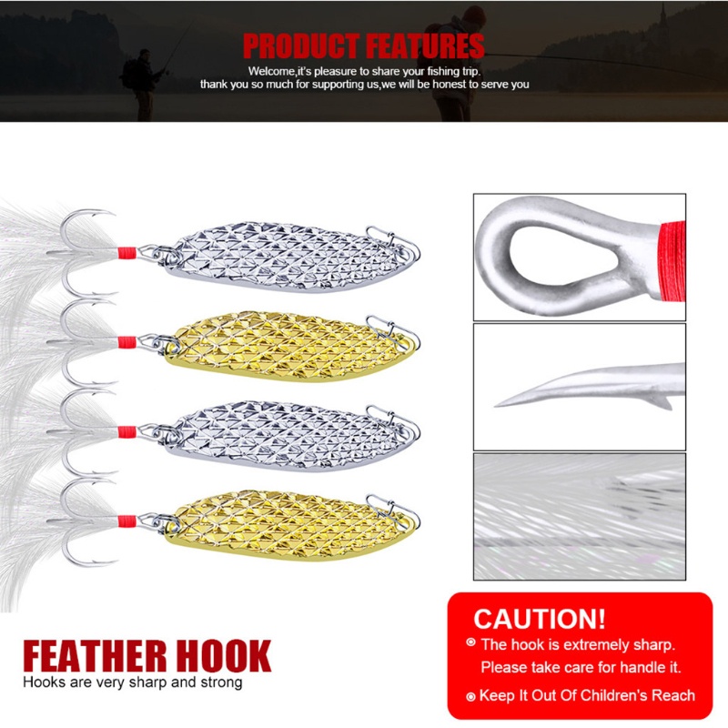 QQ Mồi Câu Cá 3D Bằng Kim Loại Có Mắt Xoay 2 Trong Một