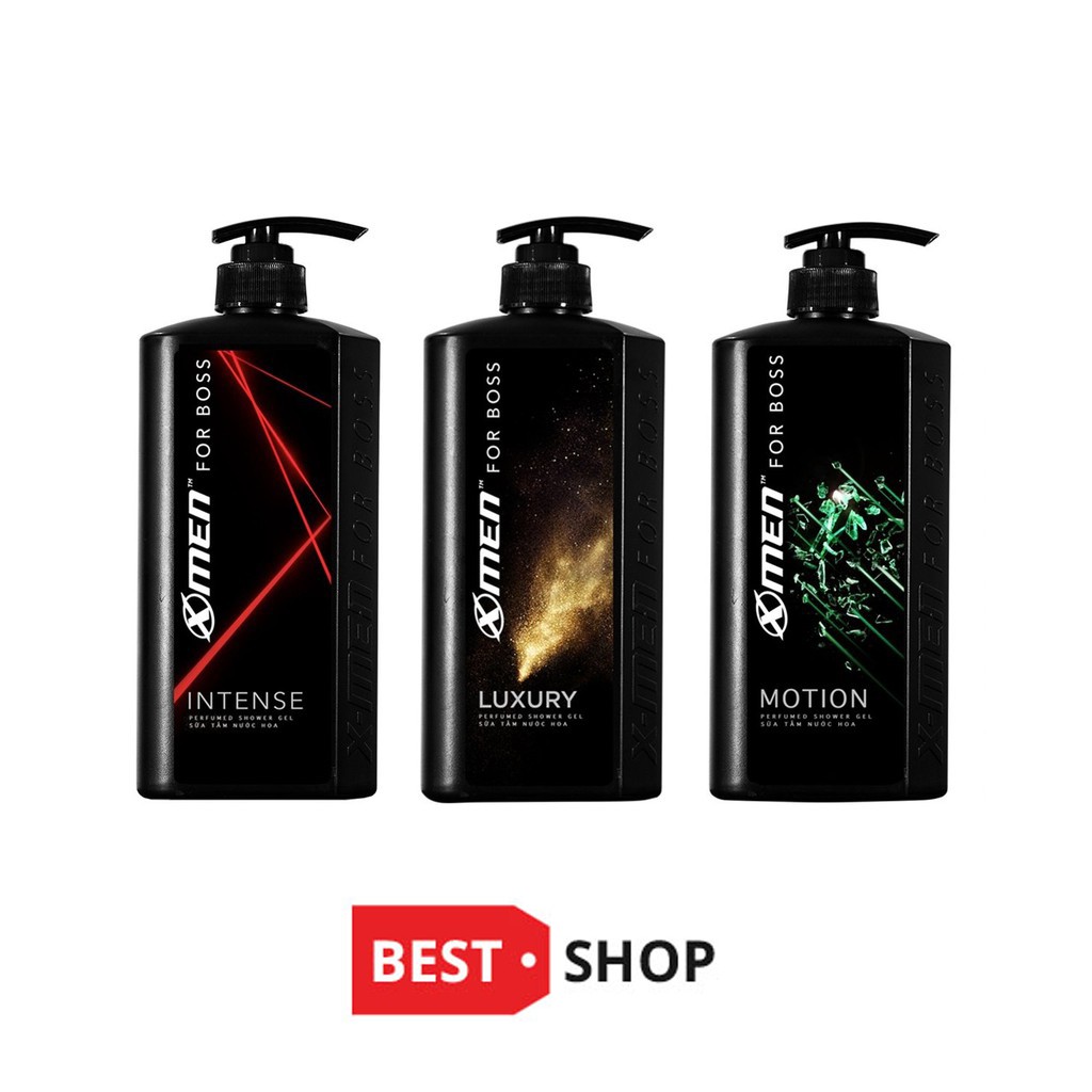 Dầu Gội Hoặc Sữa Tắm X-Men For Boss 650g Mùi Luxury/Motion/Intense - Giá Sỉ