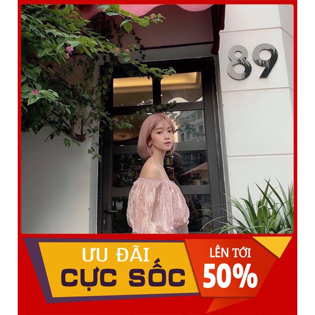 [ Sale 50% ] Áo Trễ Vai Tay Bồng thời trang elly